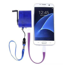 Load image into Gallery viewer, Hand Crank-Power SOS USB Phone Charger Camping Backpack Gear
