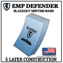 Load image into Gallery viewer, FARADAY CAGE EMP ESD PHONE BAGS SIZE 5&quot; X 7&quot; PREPPER KIT BY EMP DEFENDER
